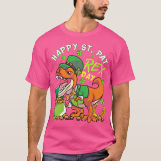 Kids Happy St Pat Trex Day Dino St Patricks Day To T-Shirt