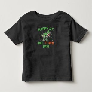 Kids Happy St Pat Trex Day Dino St Patricks Day  Toddler T-shirt