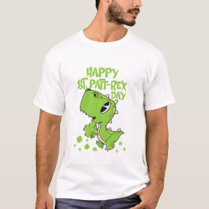 Kids Happy St Pat Trex Day Dino St Patricks Toddle T-Shirt