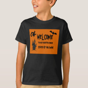 Kids' Haunted House Halloween T-Shirt: Spooky Fun  T-Shirt
