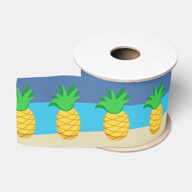 Kids Hawaiian Luau Party Grosgrain Ribbon (Spool)