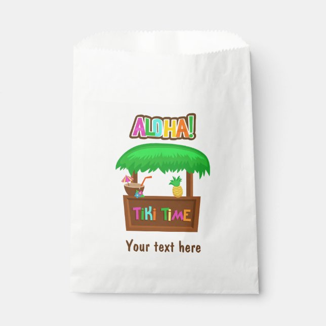 Kids Hawaiian Luau Party Guest Favour Favour Bag (Front)