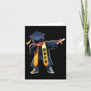 Kids Hbcu Funny Boys Grad Dabbing Graduation Card