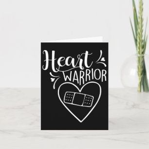 Kids Heart Warrior Chd Awareness Present Congenita Card
