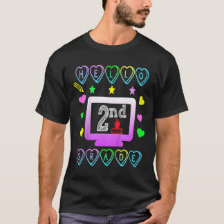 Kids Hello 2nd Grade First Day Of School Fun Secon T-Shirt