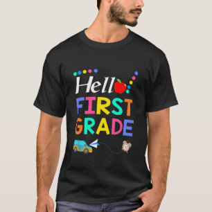 Kids Hello First Grade Team 1St Grade Back To Scho T-Shirt