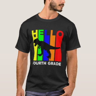 Kids Hello Fourth Grade Team 4th Back To School Te T-Shirt