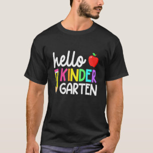 Kids Hello Kindergarten Team Kinder Back To School T-Shirt
