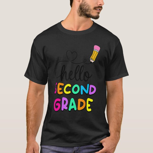 Kids Hello Second Grade Squad My First Day Of Seco T-Shirt (Front)