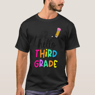 Kids Hello Third Grade Squad My First Day Of Third T-Shirt