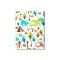Kids home deco fox and bear canvas