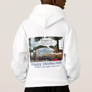 kids hoodie. Happy Oktoberfest! giraffe/girl