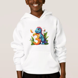 Kids Hoodies Dinosaur Math School Gift