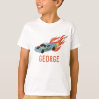 Kids Hot Blue Racing Car