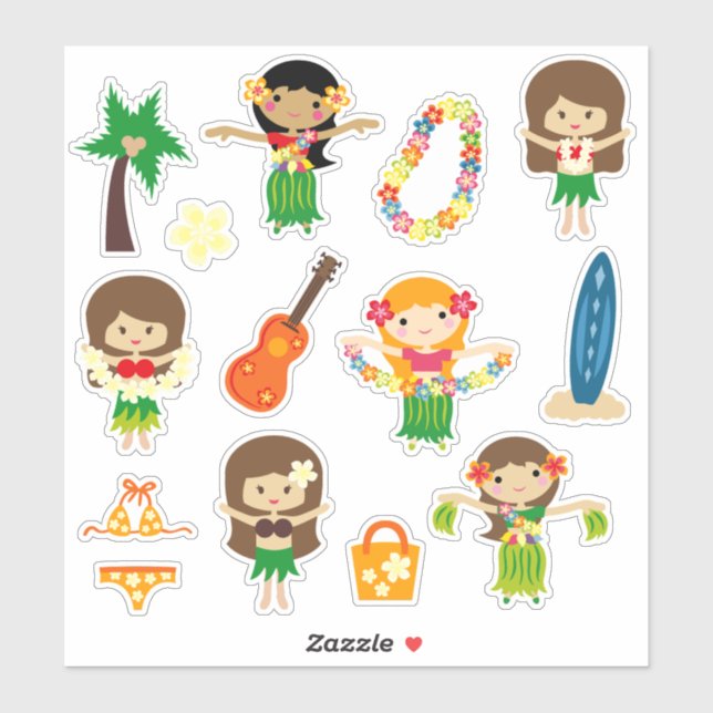Kids Hula Girls (Sheet)