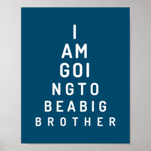 Kids I am Going to Be a Big Brother Eye Chart 