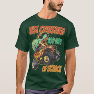 Kids I Crushed 100 Days Of School Shirt Kids Trex