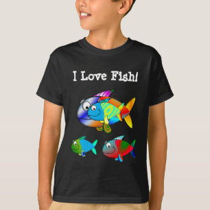 Kids  "I LOVE FISH" T-Shirts