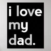 Kids I Love My Dad Shirt For Boys Daddy Cute Fathe