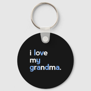 Kids I Love My Grandma Shirt For Boys Grammy Mothe Keychain