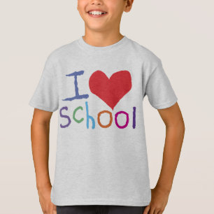 Kids I Love School T-Shirt