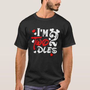 Kids I m Twodles 2nd Birthday Mouse Party 2nd Birt T-Shirt