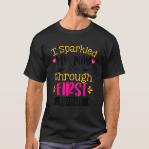 Kids I Sparkled My Way Through First Grade Last Da T-Shirt