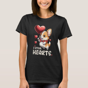 Kids I Steal Hearts Girls Boys Valentines Day Todd T-Shirt