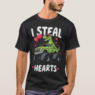 Kids I Steal Hearts Kids Funny Trex Gifts For Boys T-Shirt