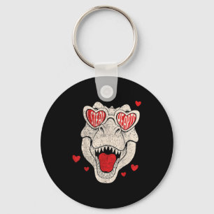 Kids i steal hearts trex dino boy valentine's todd keychain