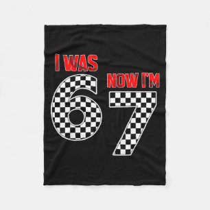 Kids I Was 6 Now I'm 7 Year Old 7th Birthday Boy R Fleece Blanket