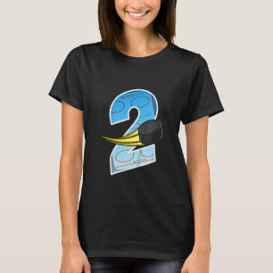 Kids Ice Hockey 2nd Birthday I'm 2 Children's Bi T-Shirt