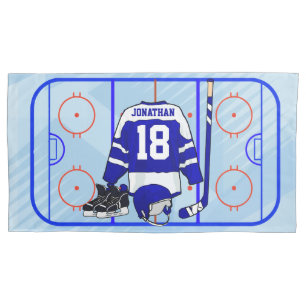 Kids Ice Hockey Bedroom and En Suite collection Pillowcase