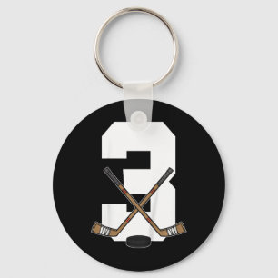 Kids Ice Hockey Kids Toddler Boys 3rd Birthday Ice Keychain