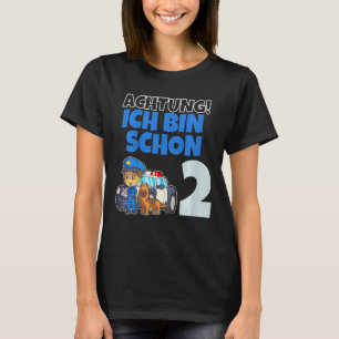 Kids Ich bin schon 2 Jahr alt! Achtung Polizei Pol T-Shirt
