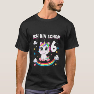 Kids Ich Bin Schon 6 Jahre Alt Geburtstag Kind Uni T-Shirt