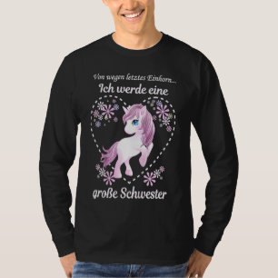 Kids Ich Werde Große Schwester 2022 Single Child L T-Shirt