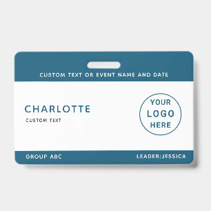 Kids ID Lanyard Template Music Tour School Trip Badge