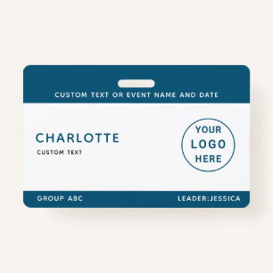 Kids ID Lanyard Template Music Tour School Trip Badge