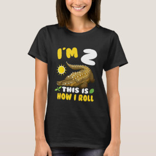Kids Im 2 This Kid Loves Alligators 2nd Year Birth T-Shirt