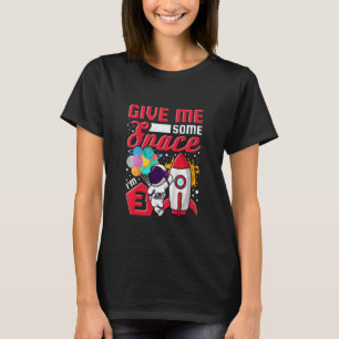 Kids I'm 3 Years Old Give Me Some Space Astronaut T-Shirt