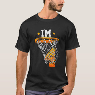 Kids I'm 4 Basketball Theme Birthday Party Celebra T-Shirt