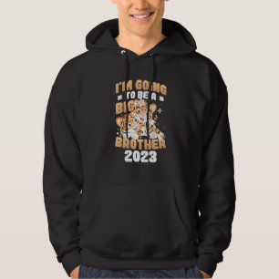 Kids I'm Going To Be A Big Brother 2023 Pregnancy Hoodie