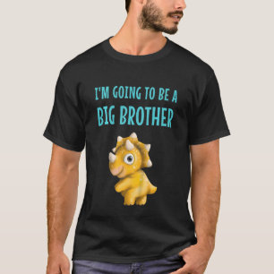Kids I'm Going To Be A Big Brother  Cute Kids Dino T-Shirt
