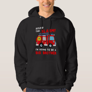 Kids Im going to be a big brother  Firetruck baby  Hoodie