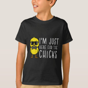 Kids Im Just Here For The Chicks Cute Easter Boys T-Shirt