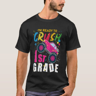 Kids I'm Ready To Crush 1st Grade Monster Truck Ba T-Shirt
