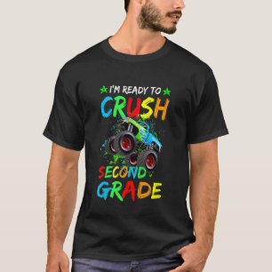 Kids I'm Ready To Crush 2nd Grade Monster Truck Ba T-Shirt