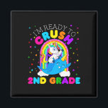 Kids I'm Ready To Crush 2nd Grade Unicorn First Da Magnet<br><div class="desc">Kids I'm Ready To Crush 2nd Grade Unicorn First Day Of School</div>
