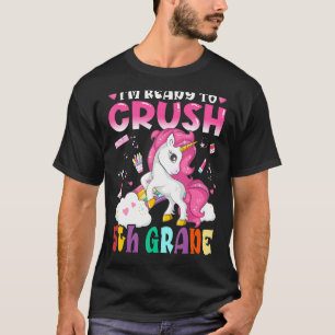 Kids I'm Ready To Crush 5th Grade Magical Unicorn  T-Shirt